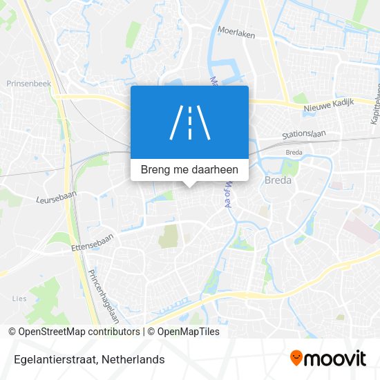 Egelantierstraat kaart