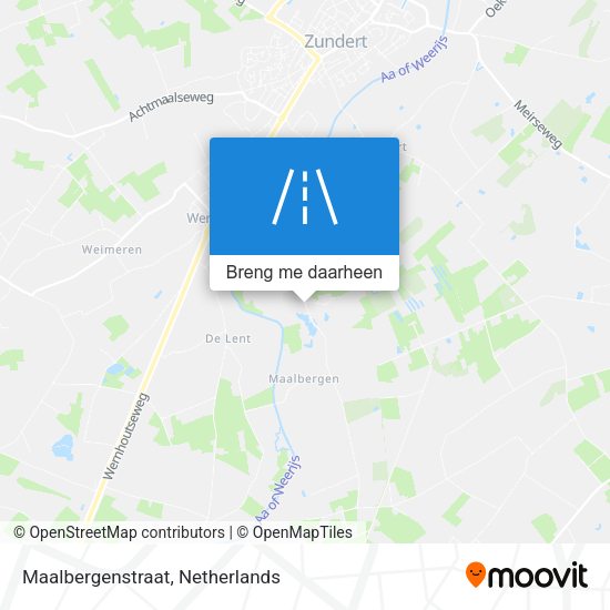 Maalbergenstraat kaart