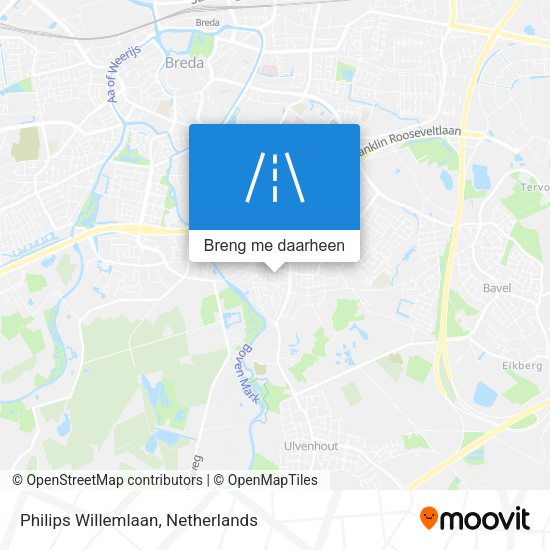 Philips Willemlaan kaart