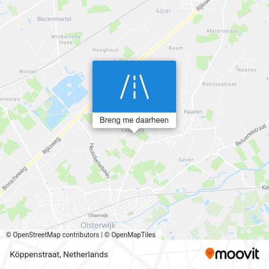 Köppenstraat kaart