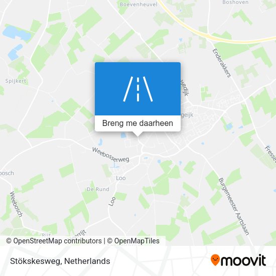 Stökskesweg kaart