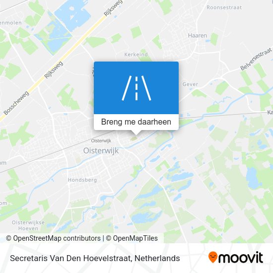 Secretaris Van Den Hoevelstraat kaart