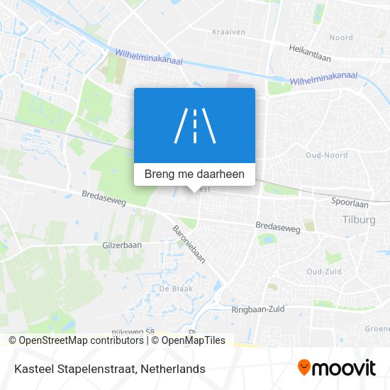 Kasteel Stapelenstraat kaart