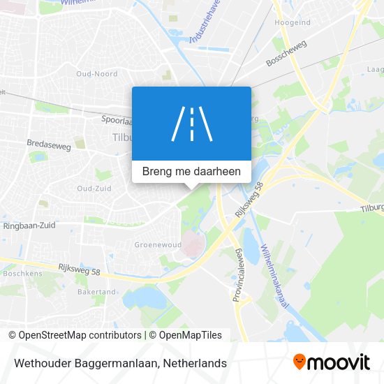 Wethouder Baggermanlaan kaart