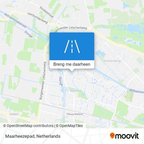 Maarheezepad kaart