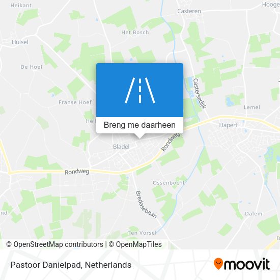 Pastoor Danielpad kaart