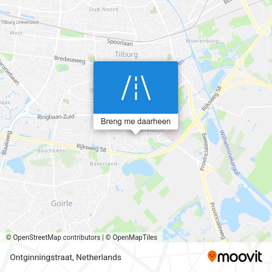 Ontginningstraat kaart