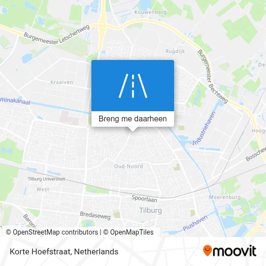 Korte Hoefstraat kaart