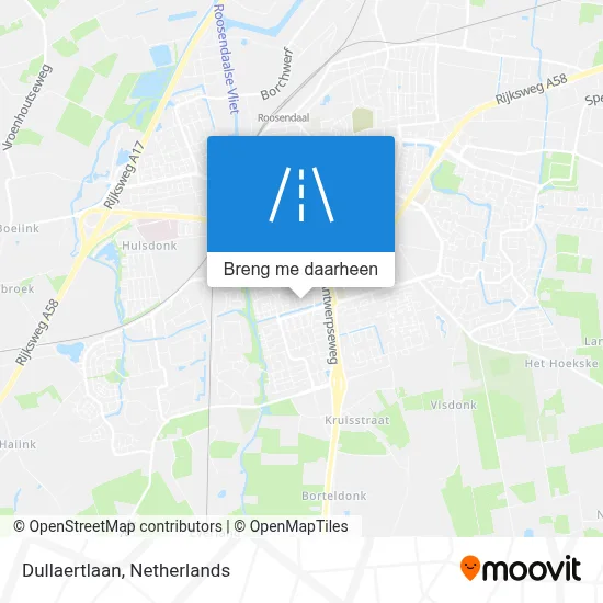 Dullaertlaan kaart