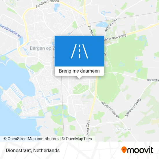 Dionestraat kaart