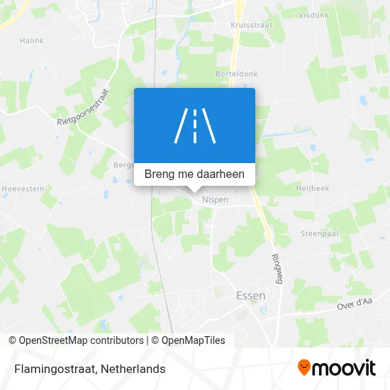 Flamingostraat kaart