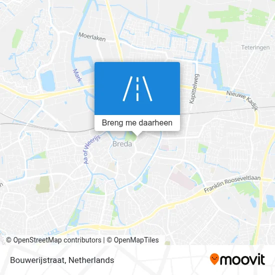 Bouwerijstraat kaart