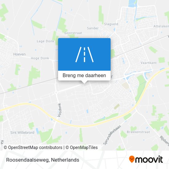 Roosendaalseweg kaart