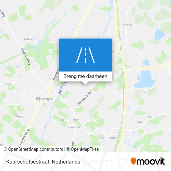 Kaarschotsestraat kaart