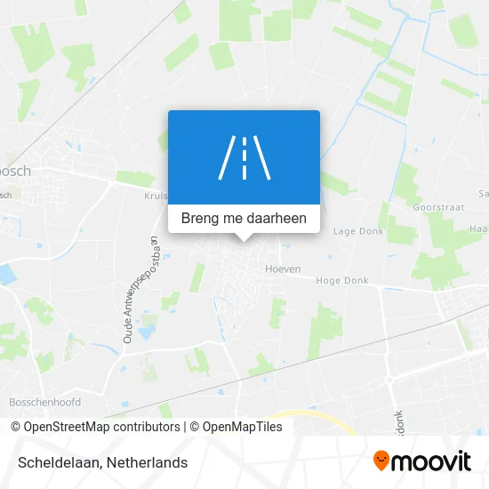 Scheldelaan kaart