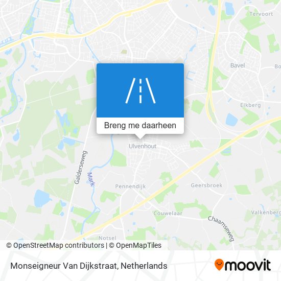 Monseigneur Van Dijkstraat kaart