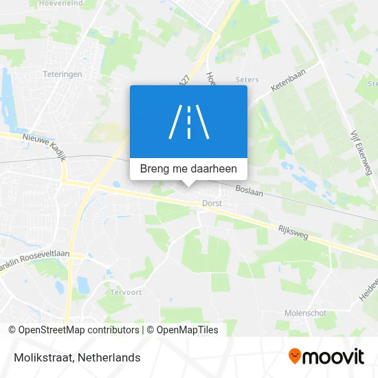 Molikstraat kaart