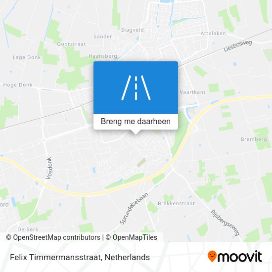 Felix Timmermansstraat kaart