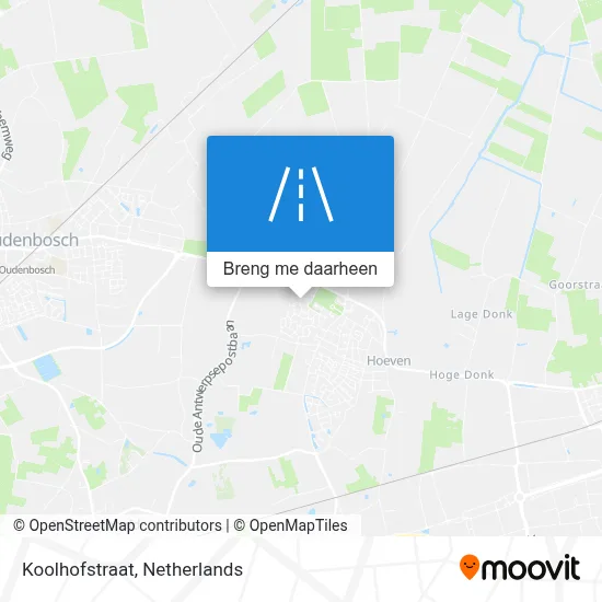 Koolhofstraat kaart