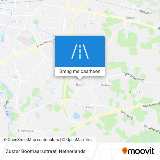 Zuster Boomaarsstraat kaart