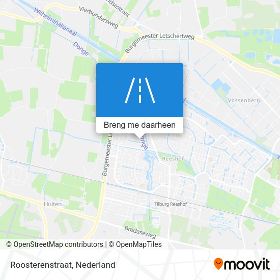 Roosterenstraat kaart