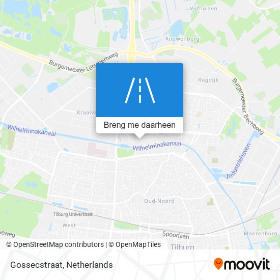 Gossecstraat kaart