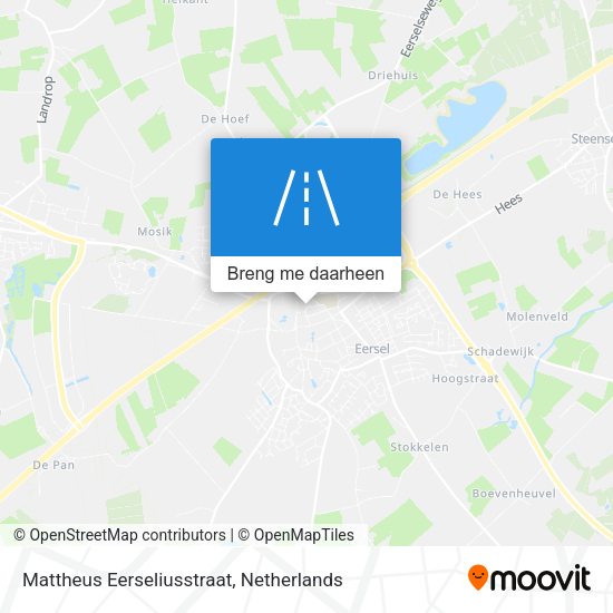 Mattheus Eerseliusstraat kaart