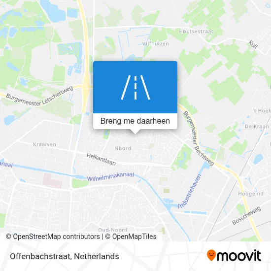 Offenbachstraat kaart