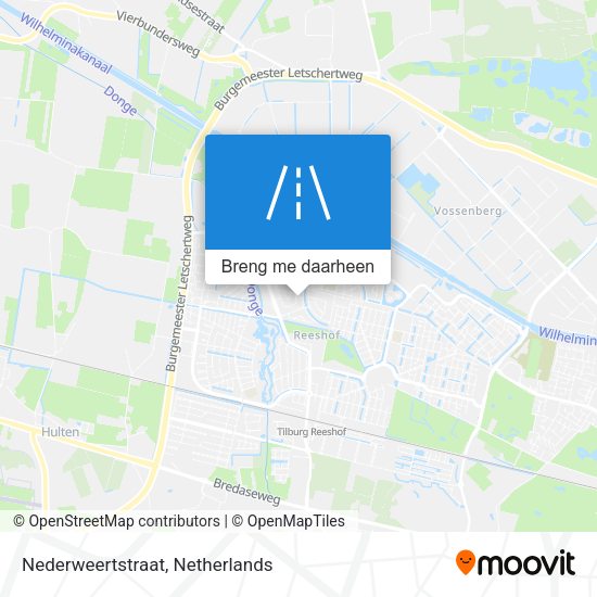 Nederweertstraat kaart