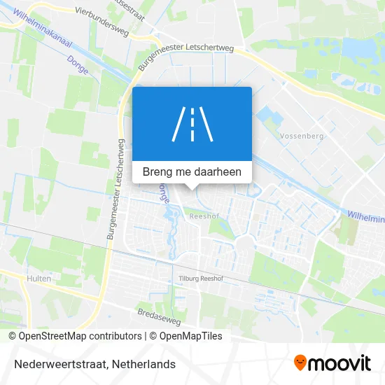 Nederweertstraat kaart