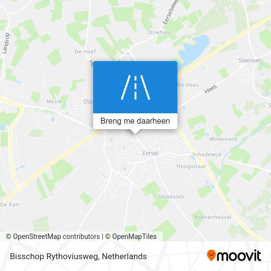 Bisschop Rythoviusweg kaart