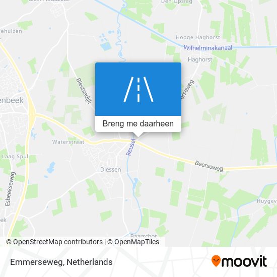 Emmerseweg kaart