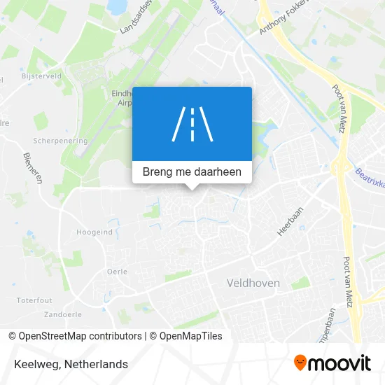 Keelweg kaart