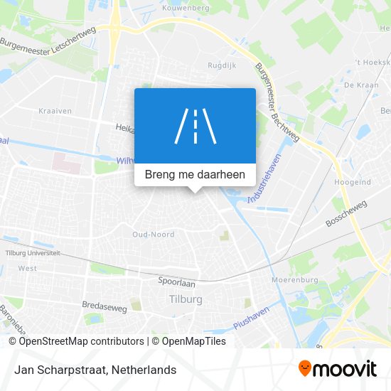 Jan Scharpstraat kaart