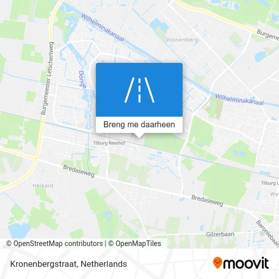 Kronenbergstraat kaart