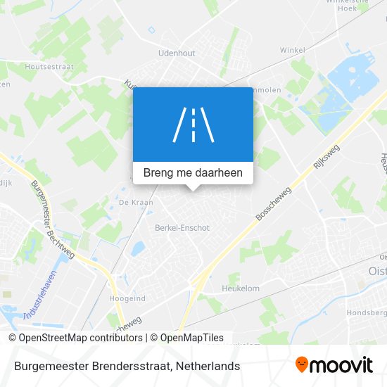 Burgemeester Brendersstraat kaart