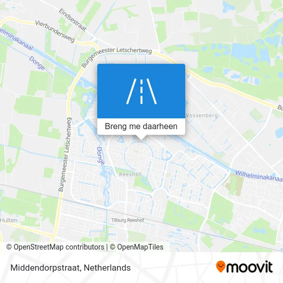 Middendorpstraat kaart