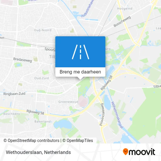 Wethouderslaan kaart