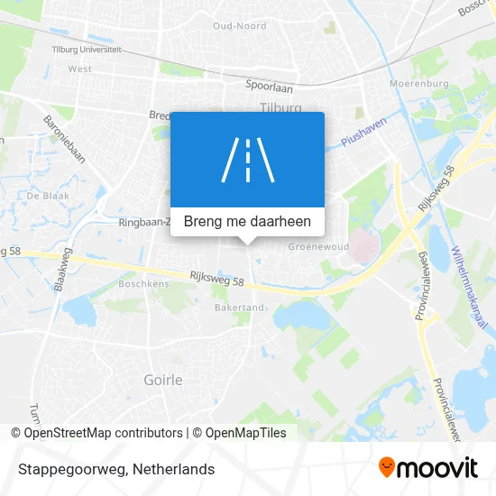 Stappegoorweg kaart