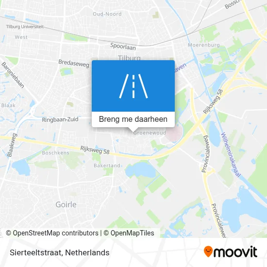 Sierteeltstraat kaart