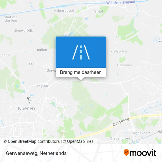 Gerwenseweg kaart