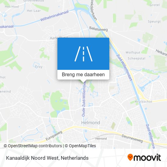 Kanaaldijk Noord West kaart