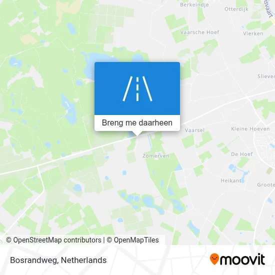 Bosrandweg kaart