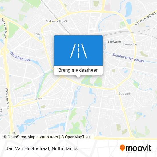 Jan Van Heelustraat kaart