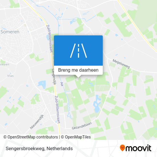 Sengersbroekweg kaart