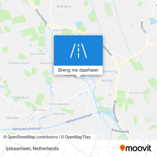 Ijsbaanlaan kaart