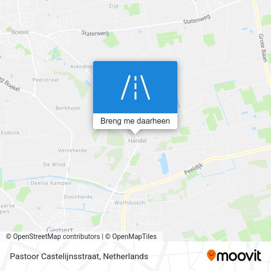 Pastoor Castelijnsstraat kaart