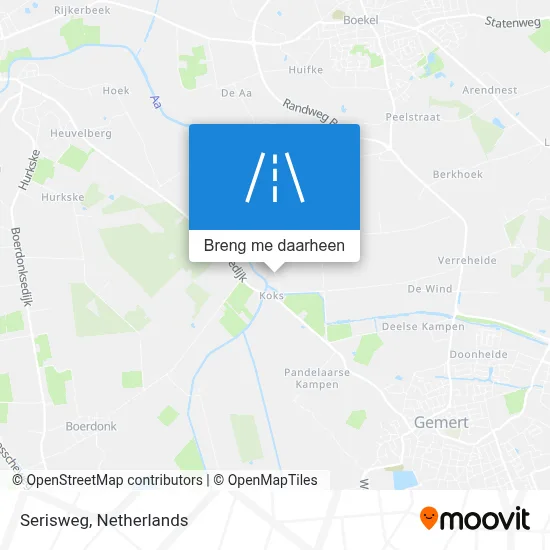Serisweg kaart