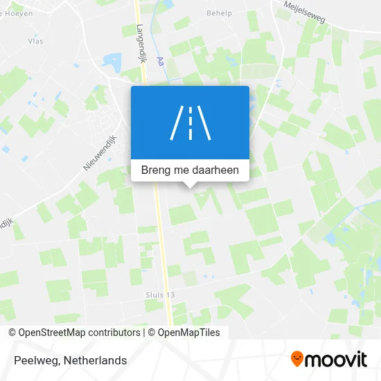 Peelweg kaart