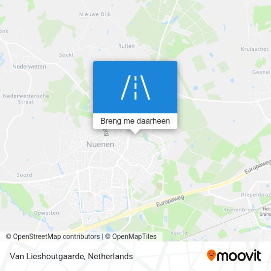 Van Lieshoutgaarde kaart